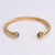 IG Style Twisted Titanium Steel Electroplating Bangles