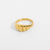 Unisex IG Style Heart Irregular Geometric Stainless Steel 18K Gold Plated Rings