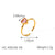 IG Style Ring Heart Heart Stainless Steel Electroplating Rings