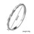 Ellipse Stainless Steel 18K Gold Plated Bangles