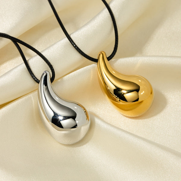 IG Style Pearl Geometric Stainless Steel 18K Gold Plated Necklaces