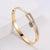 Women Minimalist Metal Diamond Geometric Stainless Steel Bangles