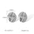 IG Style Round Geometric Stainless Steel Electroplating Earrings