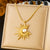 Women Fan-Shape Stainless Steel Electroplating Jewelry Sets