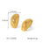 IG Style Arc-Shape Polka Dot Geometric Stainless Steel Electroplating Earrings