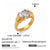 IG Style Tennis / Diamond Line Stainless Steel Electroplating Rings