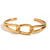 Fashion Circle Stainless Steel 18K Gold Plated Bangles