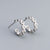 925 Sterling Silver Korean Chain Geometric Silver Electroplating Stud Earrings