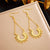 Chain Tassel Stainless Steel Electroplating Earrings