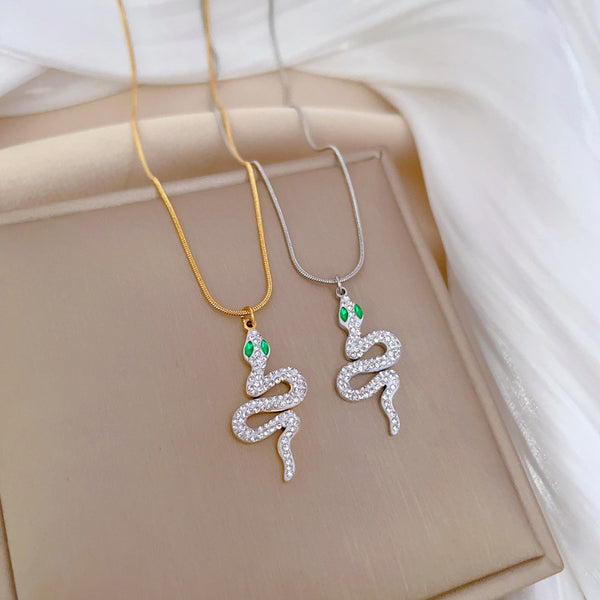 Cartoon Gourd Geometric Titanium Steel Electroplating Necklaces