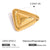 Minimalist Triangle Geometric Stainless Steel Electroplating Brooches