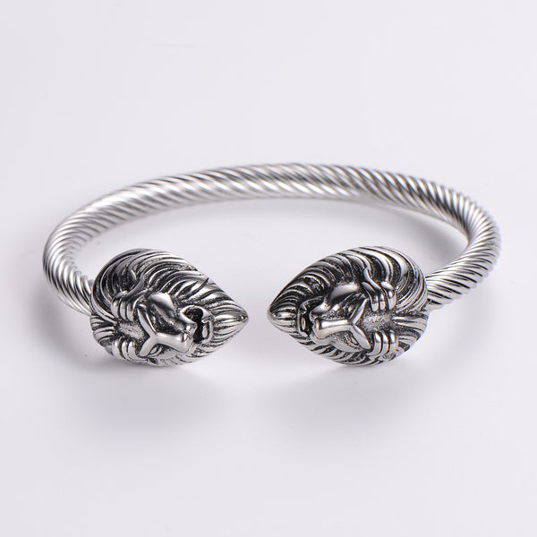 Punk Zodiac Sign Stainless Steel Handmade Bangles