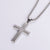 Hip Hop Cross Stainless Steel Electroplating Pendants