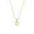 Fashion Letter Number Text Stainless Steel 18K Gold Plated Necklaces