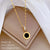 Fashion Chamfered Cube Geometric Titanium Steel Electroplating Necklaces