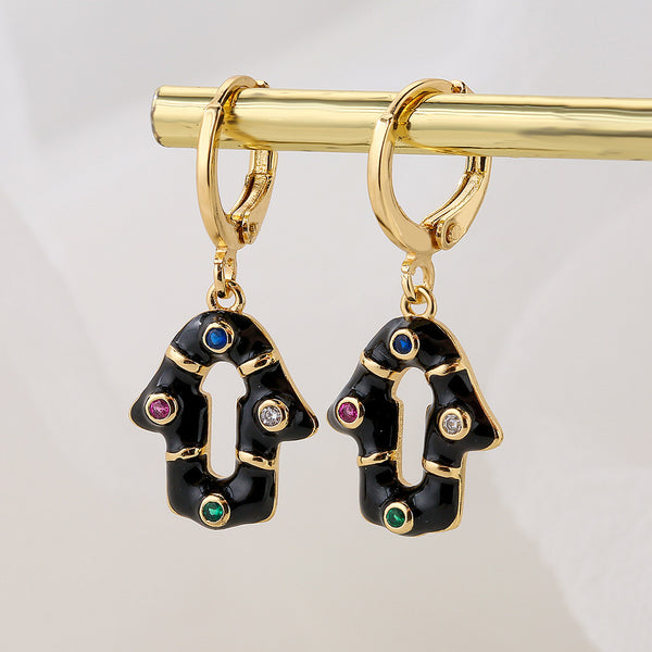 Women Geometric Geometric Copper Electroplating Earrings