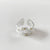 925 Sterling Silver Women Irregular Pleated Silver Silver Plating Rings