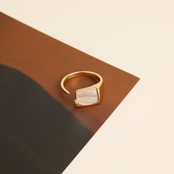 Women Geometric Copper Gold Plating Rings