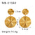 IG Style Circle Geometric Stainless Steel Electroplating Earrings