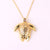 Women Animal Dragonfly Chinese Zodiac Animal Zircon Diamond Inlay Necklaces