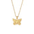 Fashion Butterfly Insect Stainless Steel 18K Gold Plated Necklaces