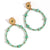 Fashion Circle Geometric Stainless Steel 18K Gold Plated Earrings