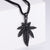 Men Metal Retro Vintage Plant Stainless Steel Polishing Pendants