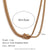 Minimalist Stripe Geometric Stainless Steel 18K Gold Plated Necklaces