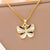 Minimalist Butterfly Stainless Steel Electroplating Necklaces