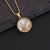 Women Shell Metal Zodiac Sign Shell Pendants