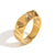 Minimalist Circle Geometric Stainless Steel 18K Gold Plated Rings