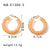 IG Style Circle Geometric Stainless Steel Electroplating Earrings