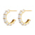 Fashion Circle Geometric Stainless Steel 18K Gold Plated Earrings