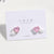 Moderate Luxury Heart Geometric Mixed Material Stud Earrings