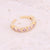 Women Little Daisy Moon Heart Copper Electroplating Rings