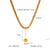 IG Style Chain Geometric Stainless Steel Electroplating Necklaces