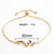 Women Diamond Metal Eye Copper Bracelets