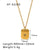 IG Style Square Pleated Chain Circle Heart Heart Droplet Geometric Stainless Steel Electroplating Necklaces