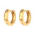 Fashion Stripe Geometric Stainless Steel 18K Gold Plated Earrings