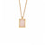 Fashion Quadrilateral Round Geometric Stainless Steel 18K Gold Plated Necklaces