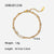 Women Minimalist Geometric Stainless Steel 18K Gold Plated Bracelets