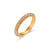 Women Fashion Geometric Stainless Steel 18K Gold Plated Rings