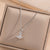 Moderate Luxury Round Star Titanium Steel Diamond Inlay Necklaces