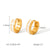 IG Style Circle Round Geometric Stainless Steel Oil Dripping Earrings