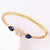 Moderate Luxury Women Heart Geometric Zircon Electroplating Bracelets