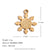 Fashion Snowflake Christmas Reindeer Santa Claus Christmas Box Stainless Steel Electroplating Jewelry Making