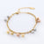 Women Minimalist Asymmetrical Chain Geometric Stainless Steel Electroplating Bracelets