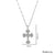 Moderate Luxury Cross Geometric Titanium Steel 18K Gold Plated Necklaces