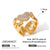 IG Style Heart Heart Stainless Steel Electroplating Rings