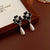 Luxurious Flower Droplet Flower Artificial Pearl Oil Dripping Earrings